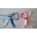 Favors wreath personalized Baby boy Baby girl baptism bomboniere Shabby chic souvenir 