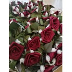 Favors Roses Wedding bomboniere giveaway Handmade satin elegant decorations