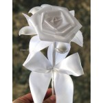 Favors Roses Wedding bomboniere giveaway Handmade satin elegant decorations