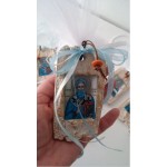 Favors ornament Choose Saint Icons Personalized Greek baptism bomboniere with koufeta confetti Religious style