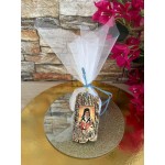 Favors ornament Choose Saint Icons Personalized Greek baptism bomboniere with koufeta confetti Religious style