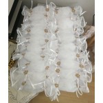 Favors tulle pouch Candy shaped bomboniere Baptism Wedding guests gifts with koufeta Handmade