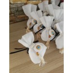 Favors pouch hanging Evil eye Greek bomboniere baptism koufeta Baby boy girl christening souvenirs Color options