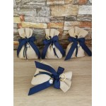 Favors keychain Evil eye Baptism Wedding bomboniere Color options Guests gifts pouch Unique rustic style