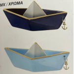 Favors ornament personalized Paper boat christening Greek bombonieres for boys and girls Marine souvenirs