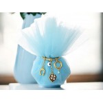 Favors pouch Lucky charms keychain Baptism Wedding souvenirs Greek bomboniere koufeta Elegant guest gifts