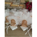 Favors ornament Mary and Jesus Baptism self stand decor souvenirs Greek bomboniere koufeta guest gifts Religious style