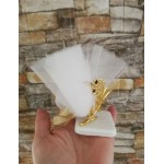 Favors olive Personalized Gold Olive branch on ceramic Wedding ornament souvenirs Greek bomboniere koufeta Baptism guest gifts