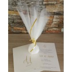 Favors tulle pouch Olive branch Wedding souvenirs Greek bomboniere koufeta double tulle Elegant guest gifts