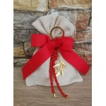 Favors keychain Olive branch charm souvenirs Rustic wedding baptism giveaway Koufeta confetti