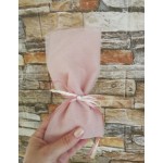 Favors tulle pouch Ivory with pearl Classic tulle bomboniere Orthodox Baptism Wedding guests' souvenirs