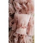 Favors tulle pouch Ivory with pearl Classic tulle bomboniere Orthodox Baptism Wedding guests' souvenirs