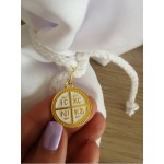 Favors Byzantine cross White pouch favors Greek bomboniere baptism koufeta Baby boy girl christening