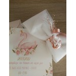 Favors Rose gold swan charm with rhinestone feathers Baptism baby girl bomboniere Greek favors with koufeta