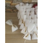 Favors minimal olive leaves Wedding bomboniere Bridal greek souvenirs with koufeta