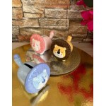 Favors ornament Lion money box Baptism ceramic souvenirs Greek bomboniere with koufeta