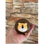 Favors ornament Lion money box Baptism ceramic souvenirs Greek bomboniere with koufeta