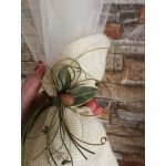 Favors pouch Olive wedding bomboniere with koufeta Wedding guests gifts Rustic chic burlap pouch