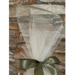 Favors tulle pouch Simple elegant Color options Baptism Wedding bomboniere with koufeta