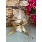 Favors tulle pouch Simple elegant Color options Baptism Wedding bomboniere with koufeta