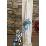 Complete set boy baptism Name personalized Little Prince Keepsake trolley suitcase Candle Oil set Towel set