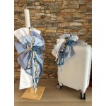 Complete set boy baptism Name personalized Little Prince Keepsake trolley suitcase Candle Oil set Towel set