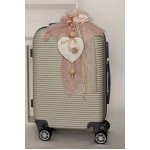 Complete set girl baptism Heart and flowers theme Trolley suitcase Candle Oil set Towel set Baby girl christening