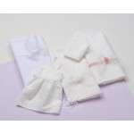 Ladopana set baby girl baptism Flower and feathers Color options Orthodox baptism