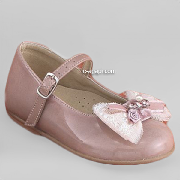 Baby girl shoes - Baptism - Toddler wedding shoes - size 4-9 US - EU 19-25 - Beige