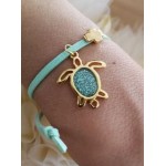 Witness bracelets Stained glass turtle with cross Summer style Elegant gifts for guests Baby girl baby boy christening