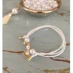 Witness bracelets Shell with pearls and cross Elegant gifts for guests Baby girl christening